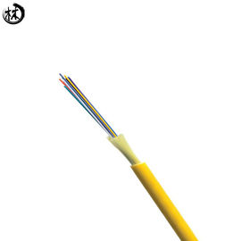 Câble d'interface optique d'intérieur de fibre de 6 noyaux, câble optique de fibre multimode