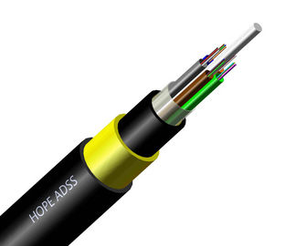 24 48 96 creusent le câble optique de fibre, le câble optique G652D 1-2km/Rollc de fibre d'ADSS