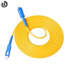 câbles de pullover de fibre de 10m UPC SC-SC, stabilité optique de haute température de câble de réseau de fibre