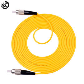 Corde de correction de Sc du mètre UPC Fc du jaune 3, longueurs optiques de coutume de Fc-Fc de câble d'interface de fibre