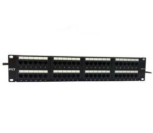 48 acier laminé à froid modulaire de tableau de connexions du port Cat6 pour le système de câblage de réseau