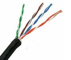 Couleur facultative de twisted pair du câble 4P de réseau de PVC de la haute fréquence Cat5e