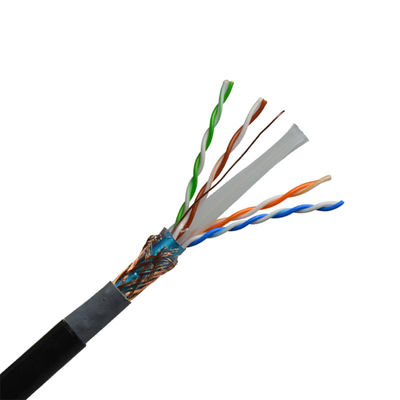 Veste de PVC extérieure de l'Ethernet à haute résistance CAT6 Lan Cable de Cat6a