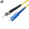 La corde de correction optique de fibre de SC-ST UPC SX 3M a adapté la longueur/diamètre aux besoins du client de câble