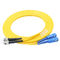 Corde de correction de Sc de SM Dx Fc de la longévité UPC, câble Ethernet optique de fibre 3 mètres