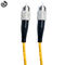 Corde de correction de Sc du mètre UPC Fc du jaune 3, longueurs optiques de coutume de Fc-Fc de câble d'interface de fibre