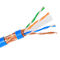 E- Cuivre pur d'intérieur protégé lumineux de SFTP CAT6 Lan Cable STP pour le système de câblage