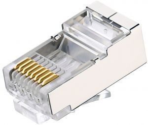 Cat6 matériel modulaire blanc de la prise ABS/PC de ftp 8p8c Rj45 pour la vidéo audio RJ45