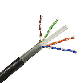 LAN de veste de PVC 4 paires de câble, chat d'Utp 6 23AWG extérieur avec le passage de flet
