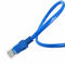 Câble bleu de corde de correction de T568B T568B CCA Utp Rj45 0.5m